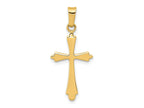 FJC Finejewelers 14 kt Yellow Gold Polished Cross Charm 28 x 12 mm