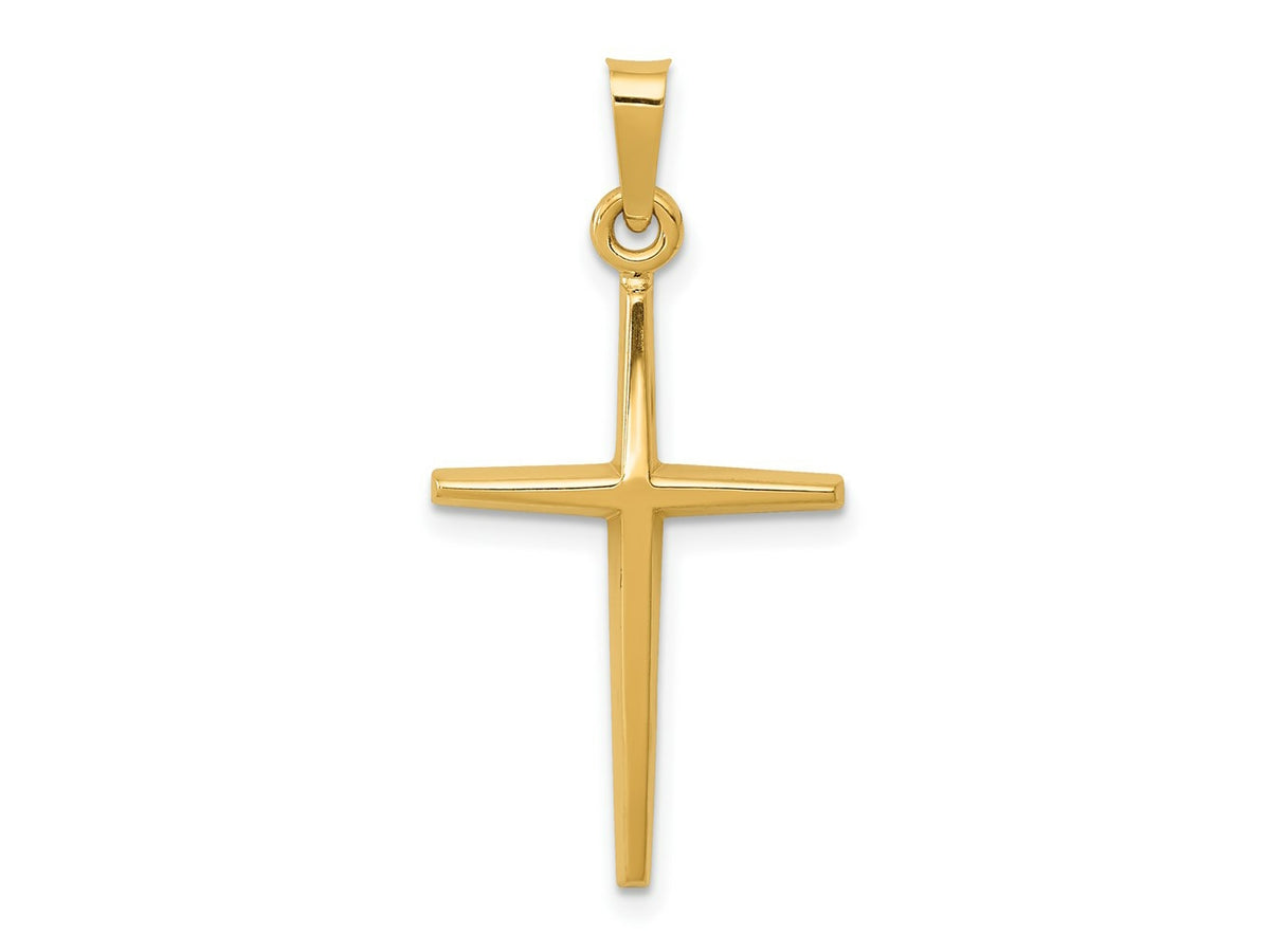 FJC Finejewelers 14 kt Yellow Gold Polished Latin Cross Charm 31 mm