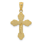 FJC Finejewelers 14 kt Yellow Gold Polished INRI Small Crucifix Charm 26 mm x 14 mm