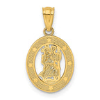 FJC Finejewelers 14 kt Yellow Gold Polished Saint Christopher Charm 21 mm x 12 mm