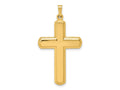 FJC Finejewelers 14 kt Yellow Gold Polished Latin Cross Charm 38 x 21 mm