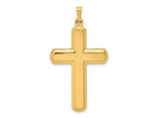 FJC Finejewelers 14 kt Yellow Gold Polished Latin Cross Charm 38 x 21 mm