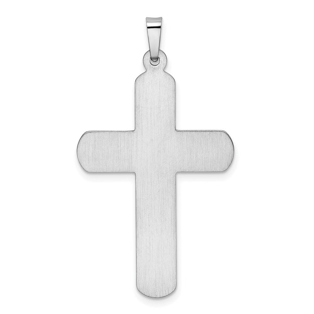 FJC Finejewelers 14 kt White Gold Polished Latin Cross Charm 38 mm x 21 mm