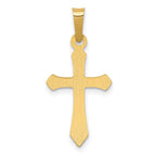 FJC Finejewelers 14 kt Yellow Gold Polished Cross Charm 23 x 11 mm