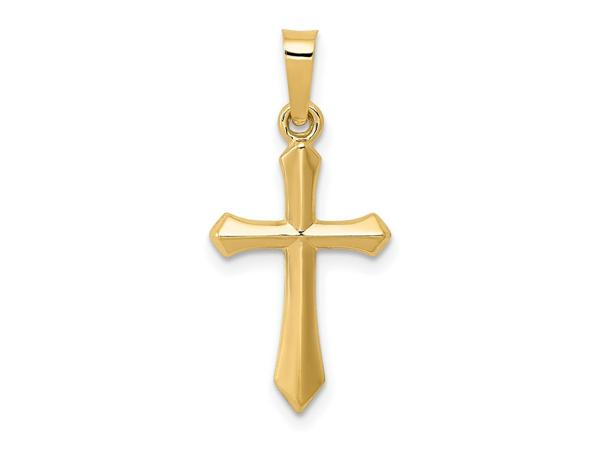 FJC Finejewelers 14 kt Yellow Gold Polished Cross Charm 23 x 11 mm