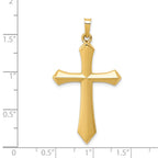 FJC Finejewelers 14 kt Yellow Gold Polished Passion Cross Charm 39 x 21 mm