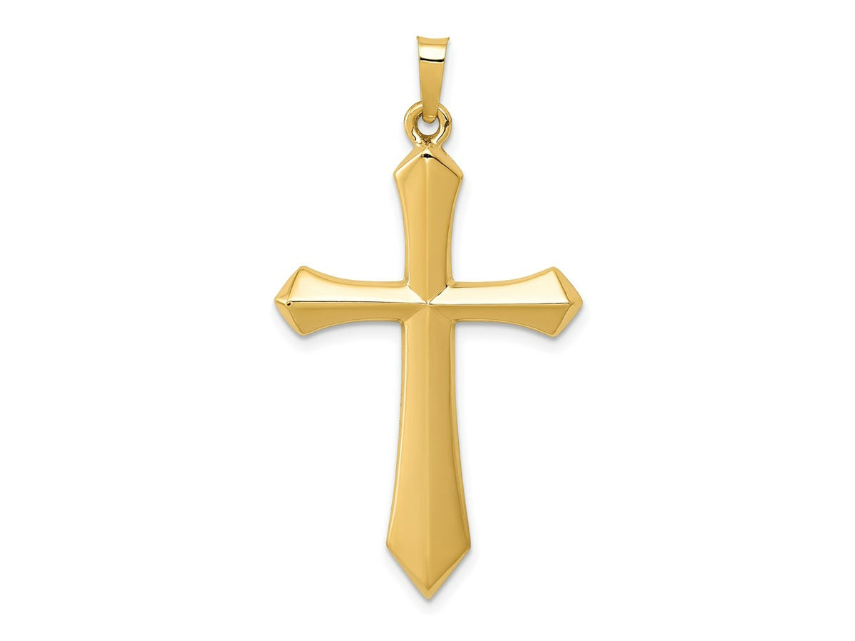 FJC Finejewelers 14 kt Yellow Gold Polished Passion Cross Charm 39 x 21 mm