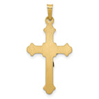 FJC Finejewelers 14 kt Two Tone Gold Polished INRI Crucifix Charm 32 x 16 mm