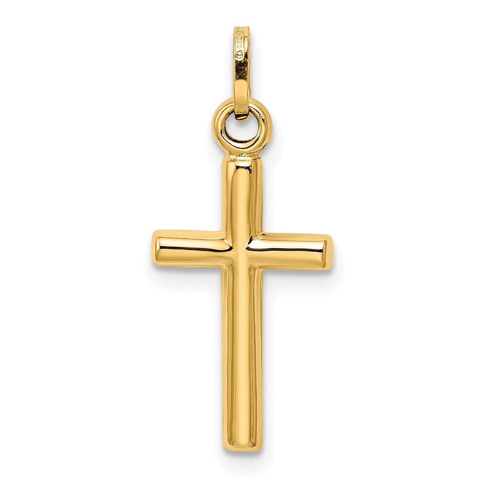 FJC Finejewelers 14 kt Yellow Gold Hollow Cross Charm 8 mm