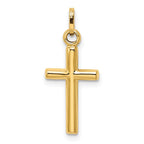 FJC Finejewelers 14 kt Yellow Gold Hollow Cross Charm 8 mm