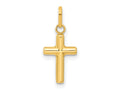 FJC Finejewelers 14 kt Yellow Gold Hollow Cross Charm 8 mm