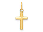 FJC Finejewelers 14 kt Yellow Gold Hollow Cross Charm 8 mm