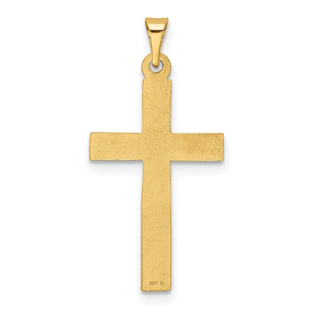 FJC Finejewelers 14 kt Yellow Gold Polished Latin Cross Charm 31 x 15 mm