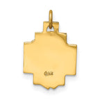 FJC Finejewelers 14 kt Yellow Gold Hollow Polished/Satin Small Jesus Cross Medal