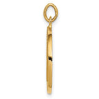 FJC Finejewelers 14 kt Yellow Gold Solid Polished/Satin Round Reversible St. Benedict Medal 24 x 18 mm