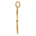 FJC Finejewelers 14 kt Yellow Gold Solid Polished/Satin Large Round St. Christopher Medal 31 x 24 mm