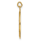 FJC Finejewelers 14 kt Yellow Gold Solid Polished/Satin Small Oval St. Christopher Medal 23 x 13 mm
