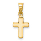 FJC Finejewelers 14 kt Yellow Gold Polished Hollow Latin Cross Charm 18 x 9 mm