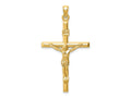FJC Finejewelers 14 kt Yellow Gold Hollow Crucifix Charm 43 x 24 mm