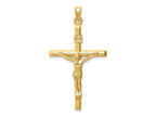 FJC Finejewelers 14 kt Yellow Gold Hollow Crucifix Charm 43 x 24 mm