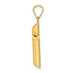 FJC Finejewelers 14 kt Yellow Gold Polished Cross Charm 25 x 12 mm