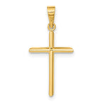 FJC Finejewelers 14 kt Yellow Gold Polished Cross Charm 25 x 12 mm