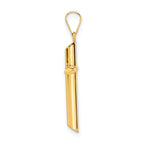 FJC Finejewelers 14 kt Yellow Gold Polished Cross Charm 31 x 15 mm
