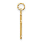 FJC Finejewelers 14 kt Yellow Gold Cross Charm 22 x 12 mm