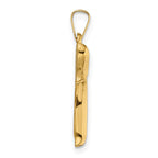FJC Finejewelers 14 kt Yellow Gold Polished Hollow Chai Symbol Charm 24 x 22 mm