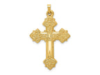 FJC Finejewelers 14 kt Yellow Gold Hollow Cross Charm 42 x 26 mm