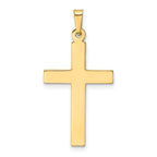 FJC Finejewelers 14 kt Yellow Gold Hollow Cross Charm 33 x 11 mm