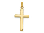 FJC Finejewelers 14 kt Yellow Gold Hollow Cross Charm 33 x 11 mm