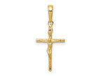 FJC Finejewelers 14 kt Yellow Gold INRI Hollow Crucifix Charm 27 x 14 mm