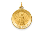 FJC Finejewelers 14 kt Yellow Gold Infant of Prague Medal Charm 19 x 15 mm