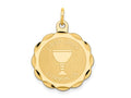 FJC Finejewelers 14 kt Yellow Gold First Holy Communion Disc Charm 26 x 20 mm