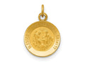 FJC Finejewelers 14 kt Yellow Gold Holy Trinity Medal Charm 16 x 11 mm
