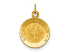 FJC Finejewelers 14 kt Yellow Gold Holy Trinity Medal Charm 16 x 11 mm