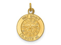 FJC Finejewelers 14 kt Yellow Gold Holy Spirit Medal Charm 18 x 12 mm