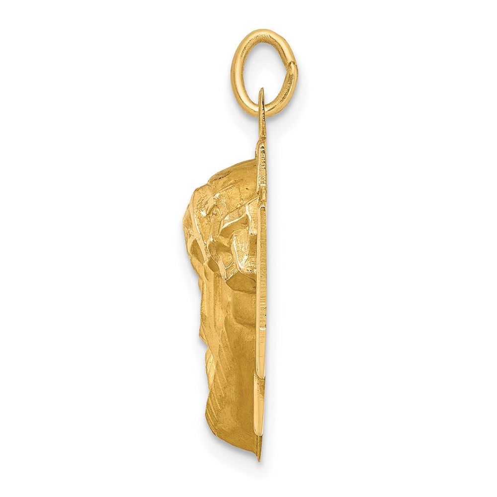 FJC Finejewelers 14 kt Yellow Gold Jesus Charm 25 x 17 mm
