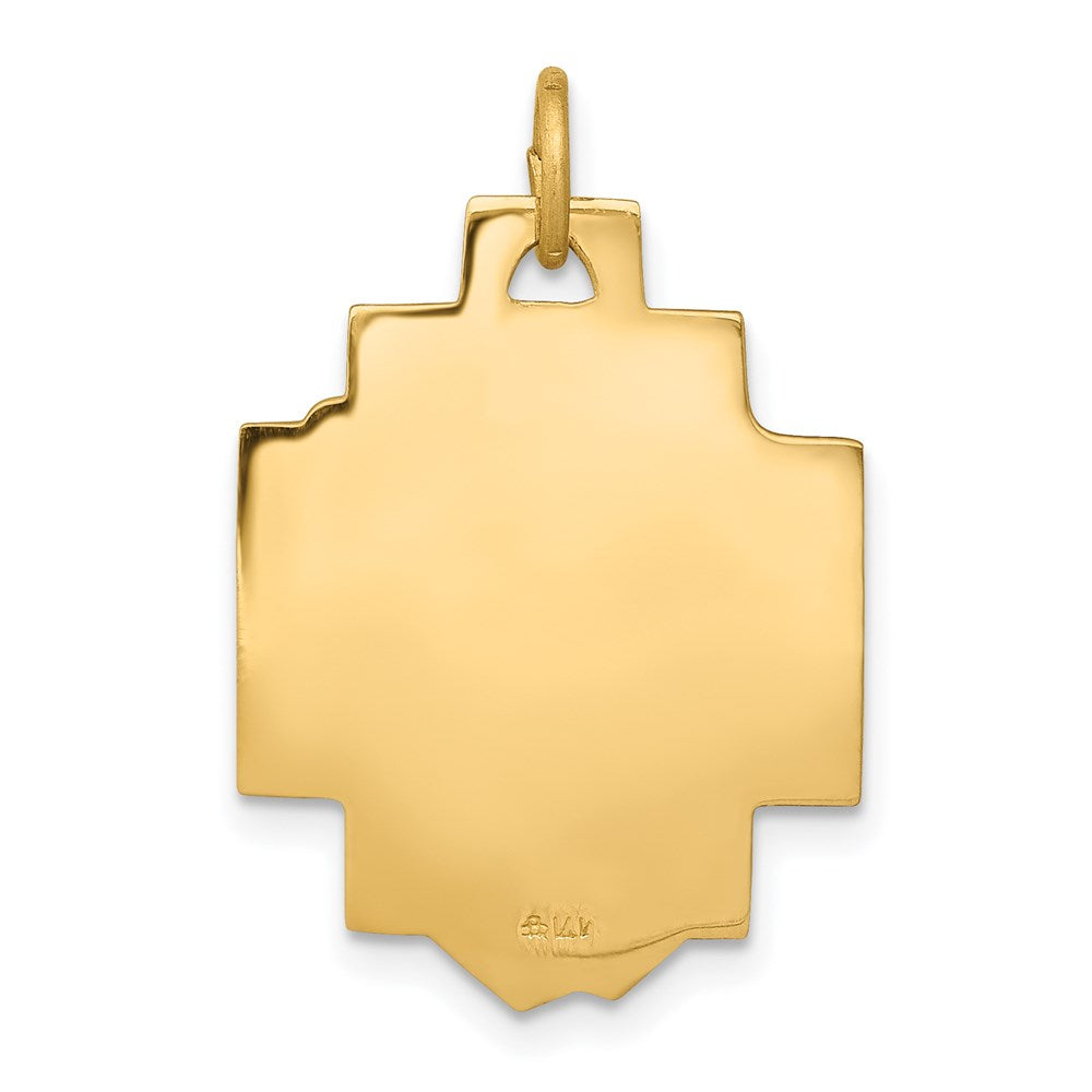 FJC Finejewelers 14 kt Yellow Gold Jesus Charm 25 x 17 mm