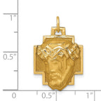 FJC Finejewelers 14 kt Yellow Gold Jesus Charm 25 x 17 mm