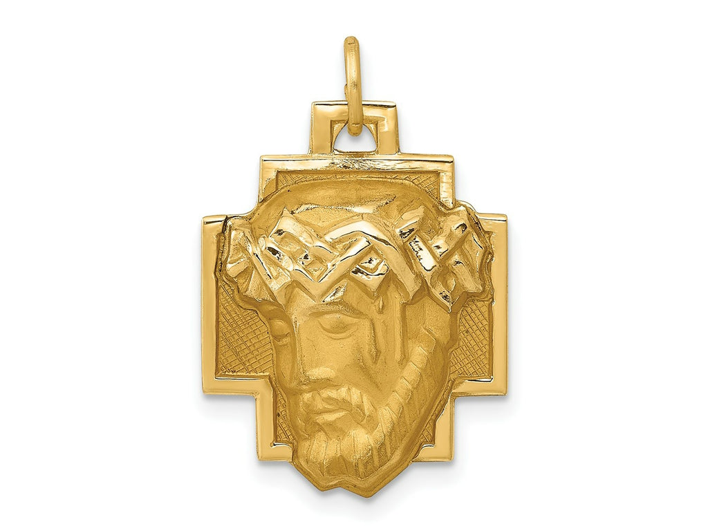 FJC Finejewelers 14 kt Yellow Gold Jesus Charm 25 x 17 mm