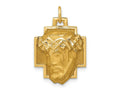FJC Finejewelers 14 kt Yellow Gold Jesus Charm 25 x 17 mm
