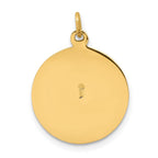 FJC Finejewelers 14 kt Yellow Gold Saint Patrick Medal Charm 23 x 15 mm