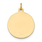 FJC Finejewelers 14 kt Yellow Gold Saint John Baptist Medal Charm 19 x 15 mm