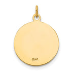 FJC Finejewelers 14 kt Yellow Gold Saint Andrew Medal Charm 20 x 15 mm