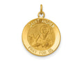 FJC Finejewelers 14 kt Yellow Gold Saint Andrew Medal Charm 20 x 15 mm