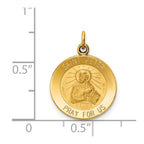 FJC Finejewelers 14 kt Yellow Gold Saint Peter Medal Charm 23 x 15 mm