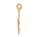 FJC Finejewelers 14 kt Yellow Gold Saint Peter Medal Charm 23 x 15 mm