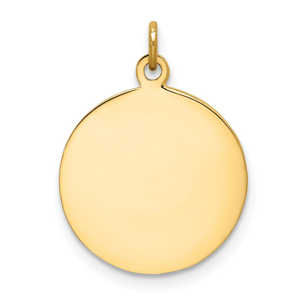 FJC Finejewelers 14 kt Yellow Gold Saint Peter Medal Charm 23 x 15 mm